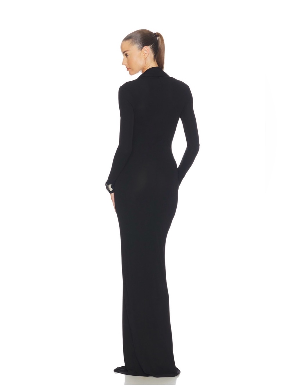 NWT HELSA SVETLANA Jersey gown in black - Picture 6 of 11